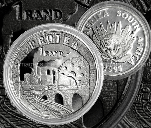 1995 Silver R1 Proof Railways Protea Series TAKE 5 | Protea